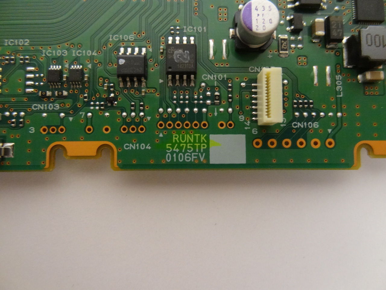 Sony KDL-60W850B KDL-70W850B KDL-60W630B T-Con-Board RUNTK5475TP